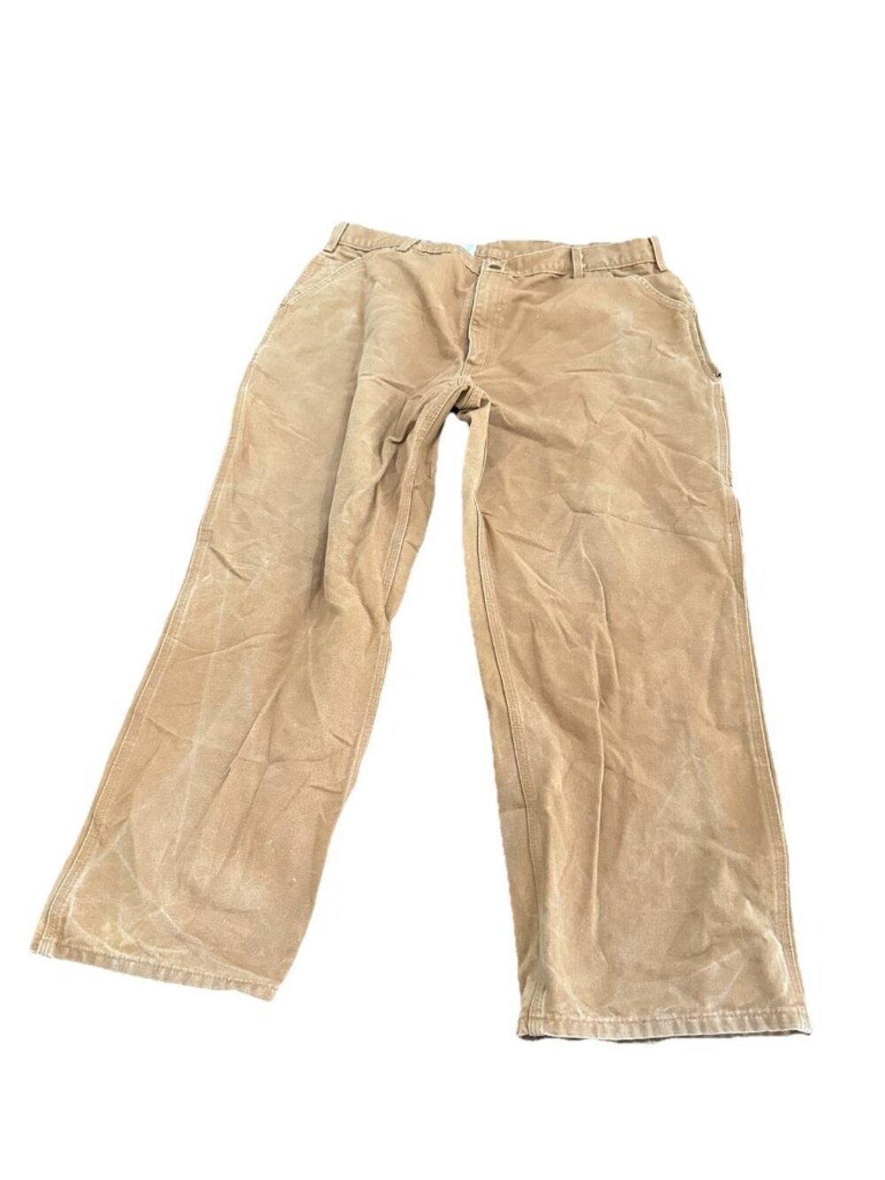 Carhartt B11 BRN Pants Size 42x30 Dungaree Fit Canvas Workwear Pants Brown.
